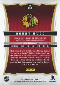 2013-14 Panini Select #154 Bobby Hull Back
