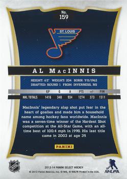 2013-14 Panini Select #159 Al MacInnis Back