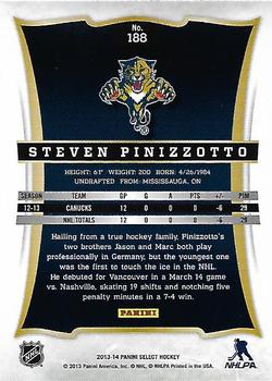 2013-14 Panini Select #188 Steven Pinizzotto Back
