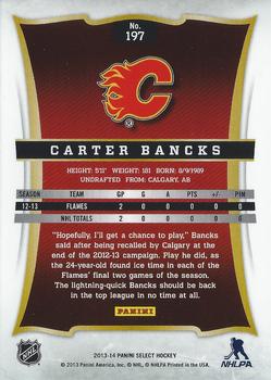 2013-14 Panini Select #197 Carter Bancks Back