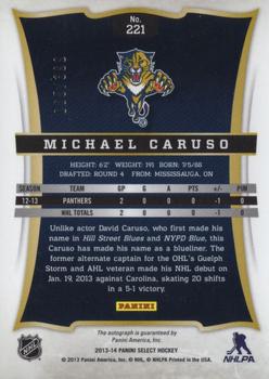 2013-14 Panini Select #221 Michael Caruso Back