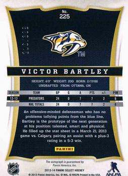 2013-14 Panini Select #225 Victor Bartley Back