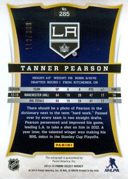 2013-14 Panini Select #285 Tanner Pearson Back