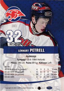 2004-05 Cardset Finland - Autographs #19 Lennart Petrell Back