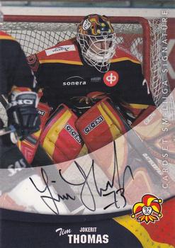 2004-05 Cardset Finland - Autographs #46 Tim Thomas Front