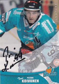 2004-05 Cardset Finland - Autographs #100 Toni Koivunen Front