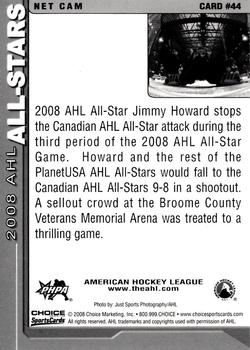 2007-08 Choice 2008 AHL All-Stars #44 Net Cam Back