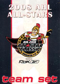 2007-08 Choice 2008 AHL All-Stars #NNO Checklist Front