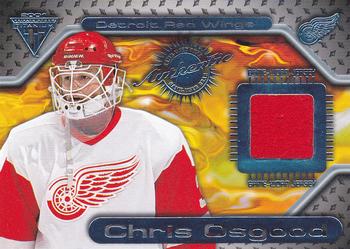 2000-01 Pacific Private Stock Titanium - Game-Used Gear #96 Chris Osgood Front
