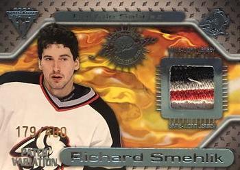 2000-01 Pacific Private Stock Titanium - Game-Used Gear Patch Variation #62 Richard Smehlik Front