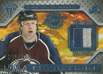 2000-01 Pacific Private Stock Titanium - Game-Used Gear Patch Variation #77 Dave Reid Front