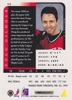 1996-97 Pinnacle Be a Player - Autographs #22 Doug Gilmour Back