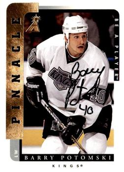 1996-97 Pinnacle Be a Player - Autographs #24 Barry Potomski Front