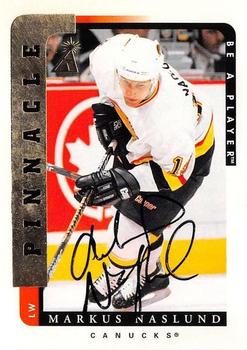 1996-97 Pinnacle Be a Player - Autographs #123 Markus Naslund Front