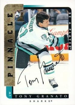 1996-97 Pinnacle Be a Player - Autographs #142 Tony Granato Front