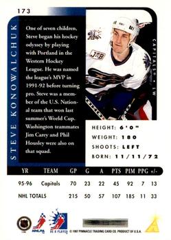 1996-97 Pinnacle Be a Player - Autographs #173 Steve Konowalchuk Back