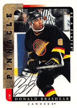1996-97 Pinnacle Be a Player - Autographs #181 Donald Brashear Front