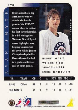 1996-97 Pinnacle Be a Player - Autographs #198 Ryan Smyth Back