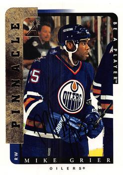 1996-97 Pinnacle Be a Player - Autographs #220 Mike Grier Front