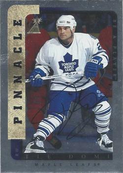 1996-97 Pinnacle Be a Player - Autographs Silver #47 Tie Domi Front