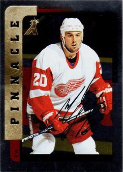 1996-97 Pinnacle Be a Player - Autographs Silver #128 Martin Lapointe Front