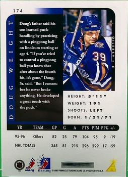 1996-97 Pinnacle Be a Player - Autographs Silver #174 Doug Weight Back