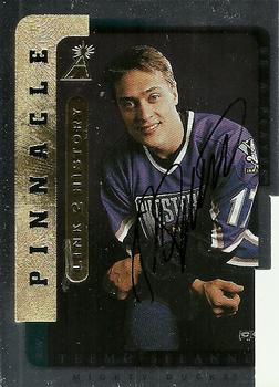1996-97 Pinnacle Be a Player - Link 2 History Autographs Silver #LTH-1B Teemu Selanne Front