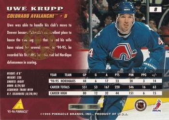 1995-96 Pinnacle - Global Gold #8 Uwe Krupp Back