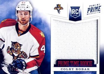 2012-13 Panini Prime - Prime Time Rookies Jerseys #25 Colby Robak Front