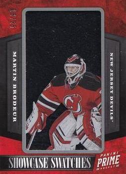 2012-13 Panini Prime - Showcase Swatches #48 Martin Brodeur Front