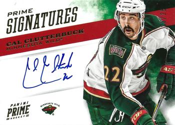 2012-13 Panini Prime - Signatures Gold #13 Cal Clutterbuck Front