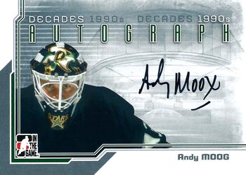 2013-14 In The Game Decades 1990s - Autographs #A-AMO Andy Moog Front