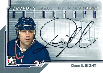 2013-14 In The Game Decades 1990s - Autographs #A-DW Doug Weight Front