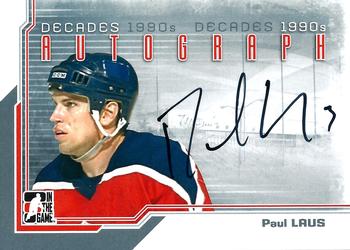 2013-14 In The Game Decades 1990s - Autographs #A-PLA Paul Laus Front