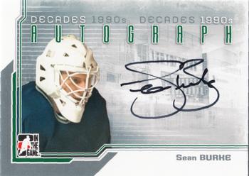2013-14 In The Game Decades 1990s - Autographs #A-SB Sean Burke Front