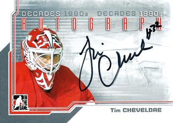 2013-14 In The Game Decades 1990s - Autographs #A-TC Tim Cheveldae Front