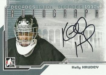 2013-14 In The Game Decades 1990s - Autographs #A-KH Kelly Hrudey Front