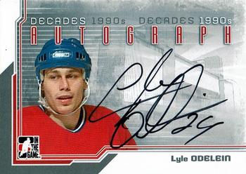 2013-14 In The Game Decades 1990s - Autographs #A-LO Lyle Odelein Front