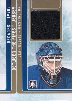 2013-14 In The Game Decades 1990s - Between the Pipes Jersey Gold #BTPJ-09 Olaf Kolzig Front