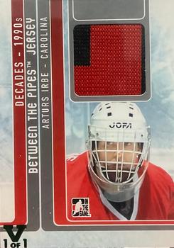 2013-14 In The Game Decades 1990s - Between the Pipes Jersey Silver #BTPJ-01 Arturs Irbe Front