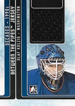 2013-14 In The Game Decades 1990s - Between the Pipes Jersey Silver #BTPJ-09 Olaf Kolzig Front
