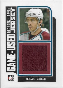 2013-14 In The Game Decades 1990s - Game Used Jerseys Black #M-15 Joe Sakic Front