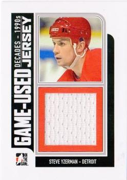 2013-14 In The Game Decades 1990s - Game Used Jerseys Black #M-39 Steve Yzerman Front