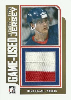 2013-14 In The Game Decades 1990s - Game Used Jerseys Gold #M-40 Teemu Selanne Front