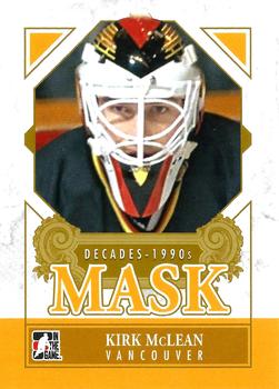 2013-14 In The Game Decades 1990s - Decades Mask #DM-14 Kirk McLean Front