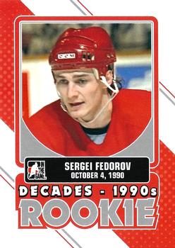 2013-14 In The Game Decades 1990s - Decades Rookie #DR-04 Sergei Fedorov Front