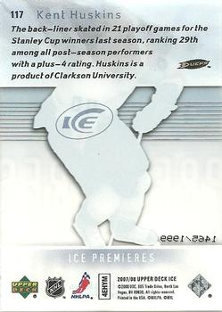 2007-08 Upper Deck Ice #117 Kent Huskins Back
