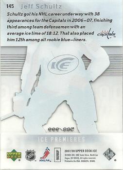 2007-08 Upper Deck Ice #145 Jeff Schultz Back