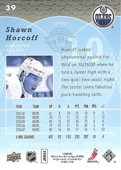 2007-08 Upper Deck Mini Jersey #39 Shawn Horcoff Back