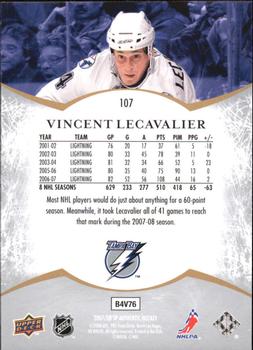 2007-08 SP Authentic #107 Vincent Lecavalier Back